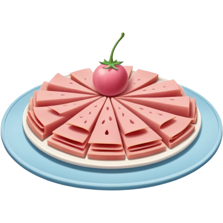 cold cuts (bologna on a platter) emoji