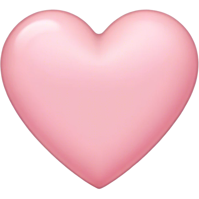 light pink heart  emoji