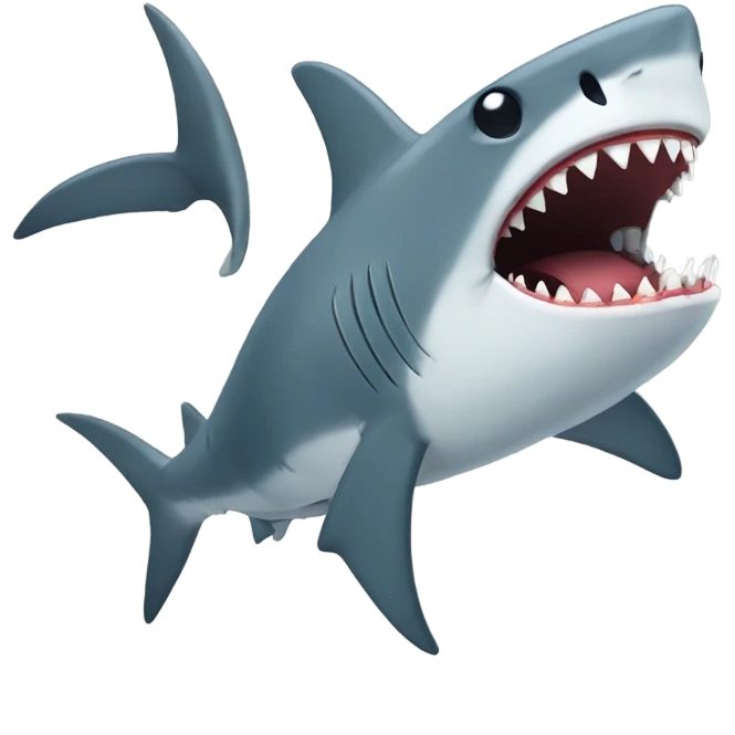 drunk shark emoji
