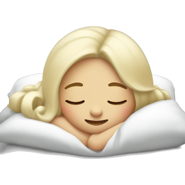 Vanilla girl sleeping emoji