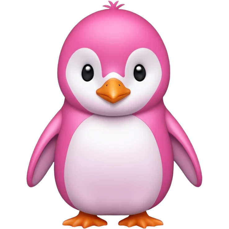 Pingüino rosa emoji