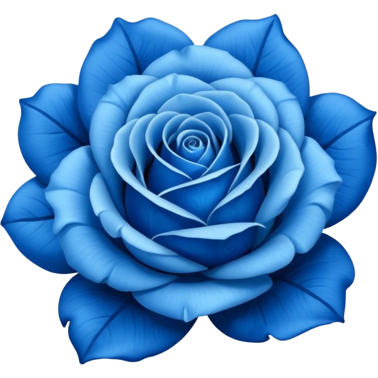 Blue rose emoji