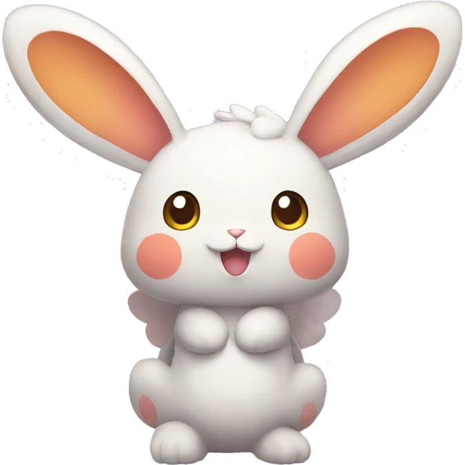 Kawaii Bunny-Butterfly-Pokémon-Fakémon Full Body emoji
