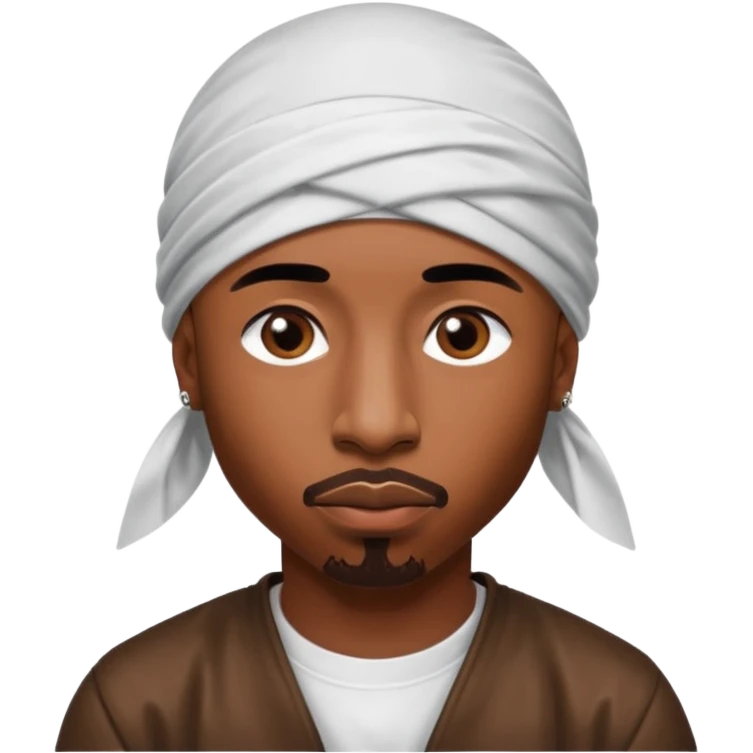 2Pac only face and durage emoji