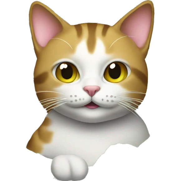 Cat with money emoji