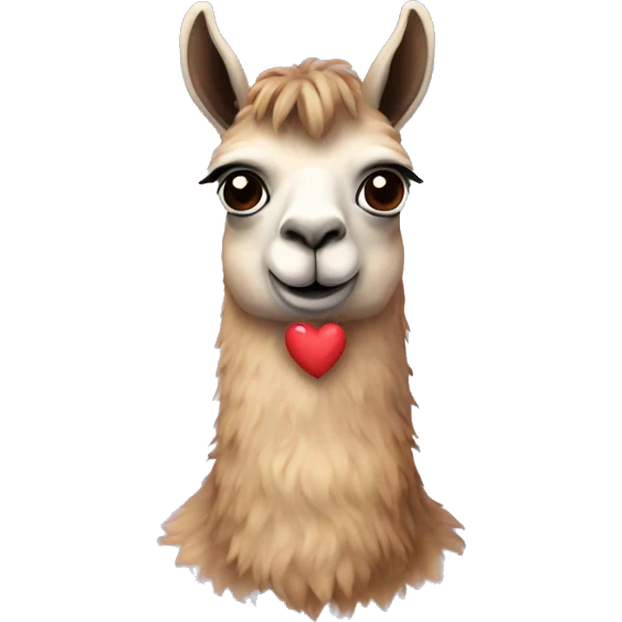 Llama heart emoji