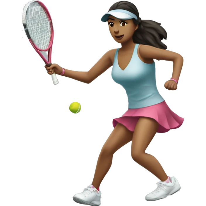 jasmine paolini while playing tennis  emoji