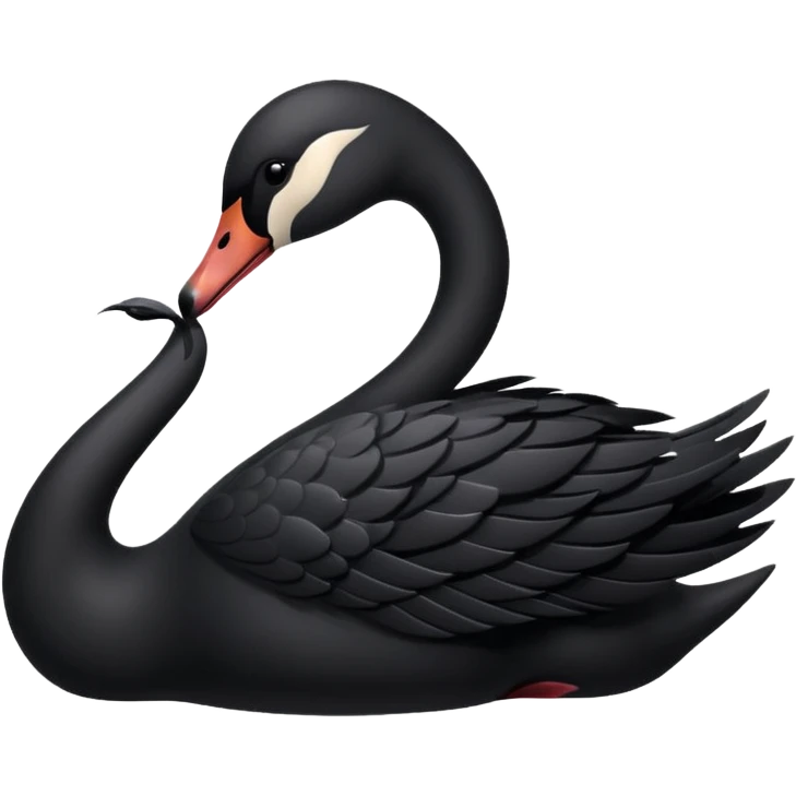 Black swan emoji