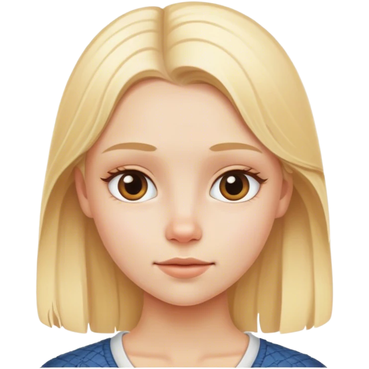 Blond Scandinavian girl emoji