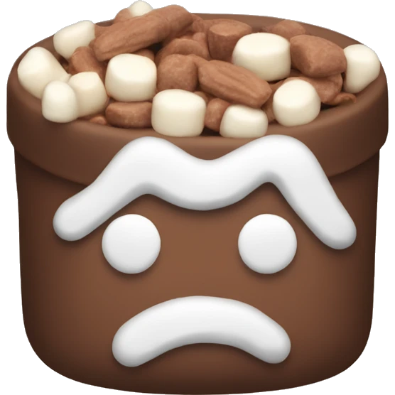 Christmas cacao with marshmallows  emoji