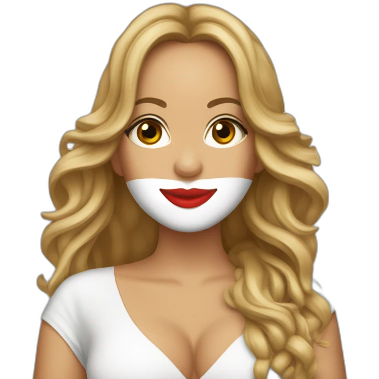 Mariah Carey, qui porte un drapeau de l’Algérie emoji