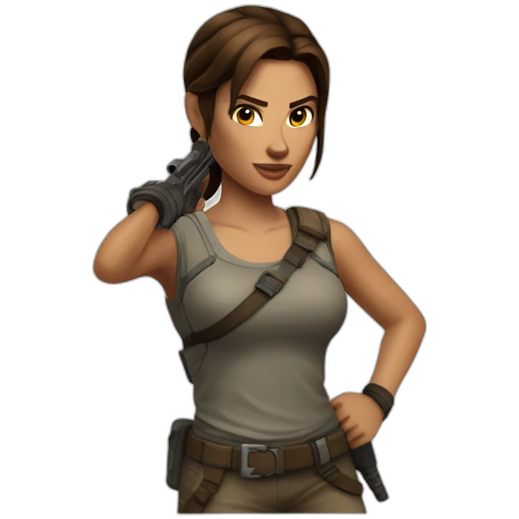 Lara croft emoji