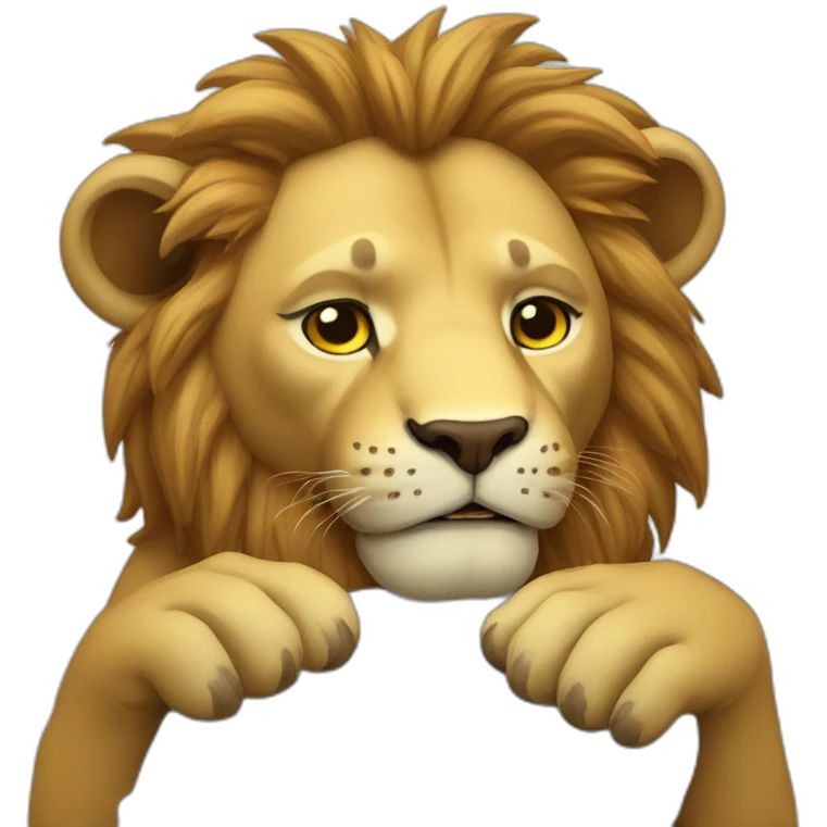 lions get sick and die emoji