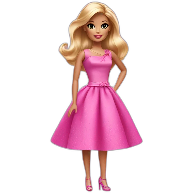 barbie in dress emoji