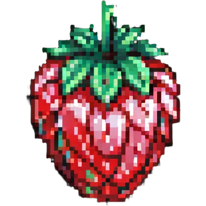 neon sign strawberry glowing effect emoji