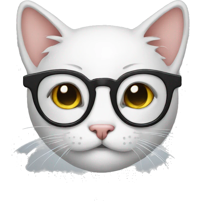 Cat glasses  emoji