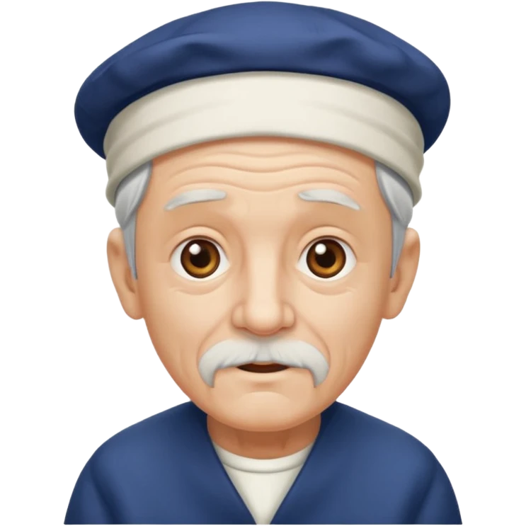 old man in night cap emoji