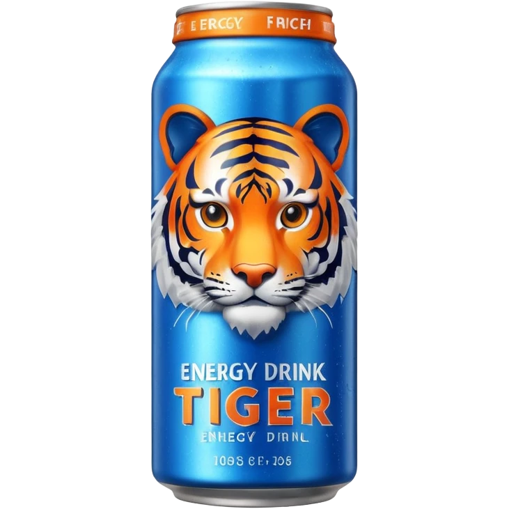 a bottle energy drink with a tiger on it emoji