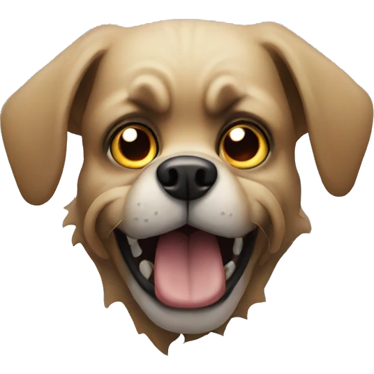 scary dog emoji