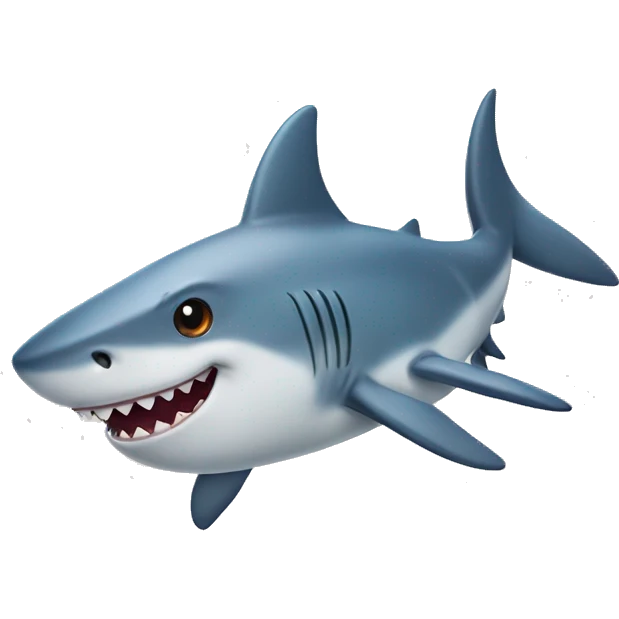 Cute shark  emoji