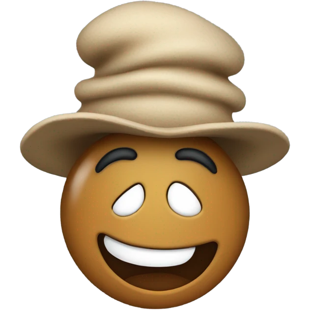 Long poop wearing a hat  emoji