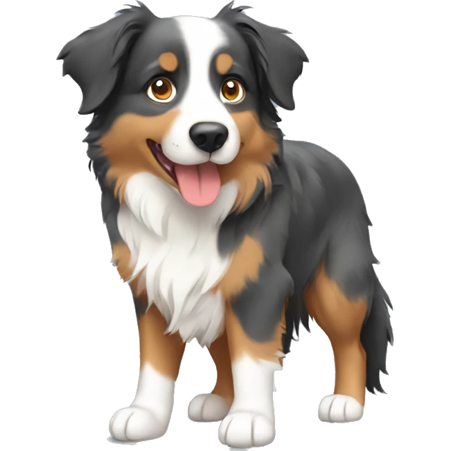Australian shepherd 3 color emoji