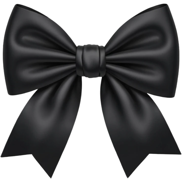 Black bow emoji