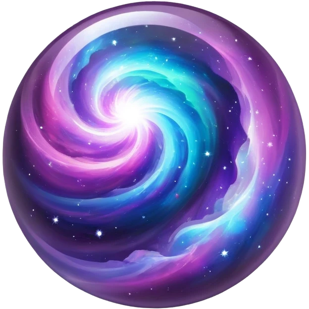 Nebula Gemstone Crystal Orb emoji