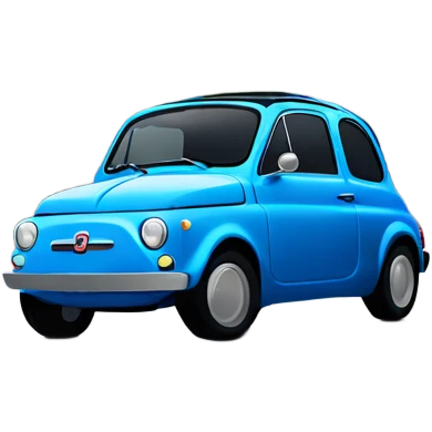blue fiat 500 emoji