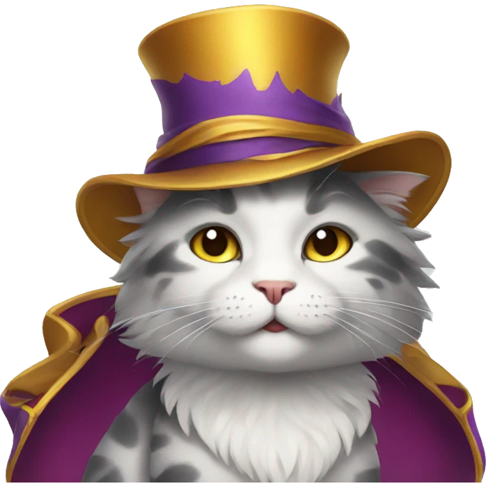 Cat magician emoji