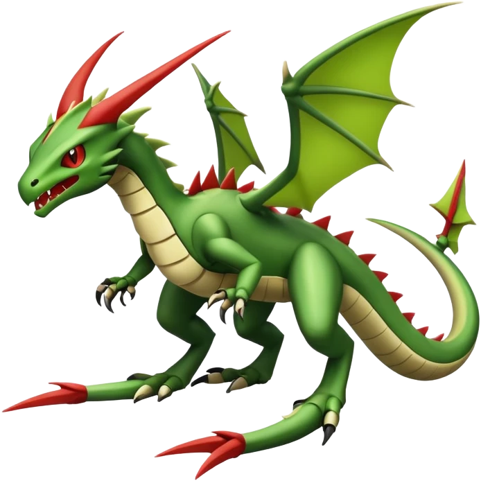 Flygon-Haxorus-hybrid-creature, (full body) emoji