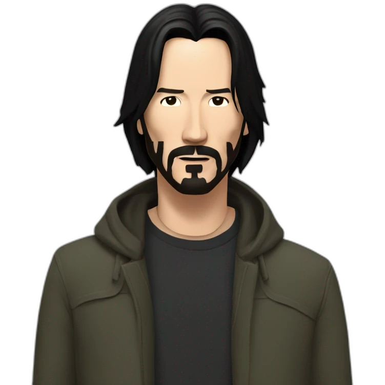 Keanu Reeves cyber emoji
