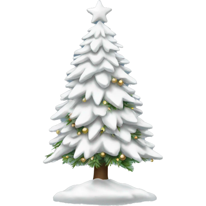 white christmas tree  emoji