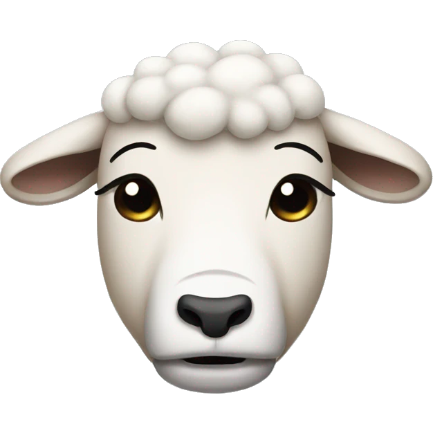 Sheep crying emoji