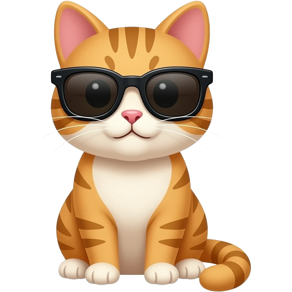 Cat wearing sunglasses emoji