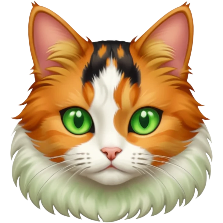 gatita tricolor de la suerte emoji