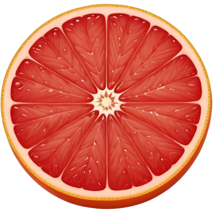 red grapefruit emoji