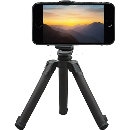 tripod with Iphone emoji