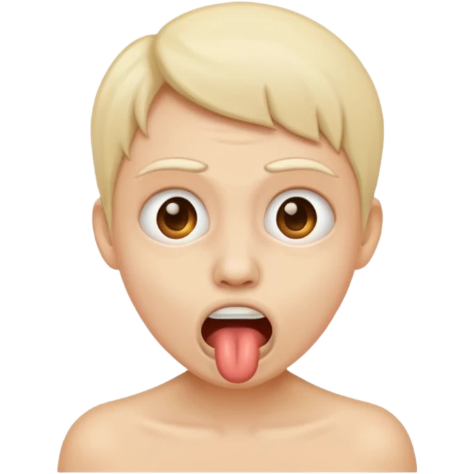 Gagging on something stinky emoji
