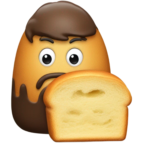 Un castor qui mange de la brioche praliné  emoji