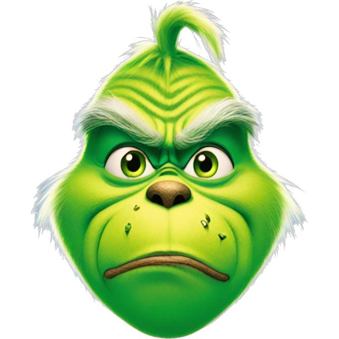 The grinch  emoji