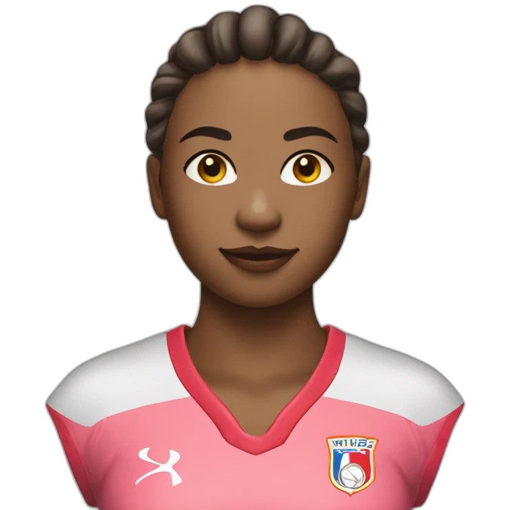 fille avec maillot de foot emoji