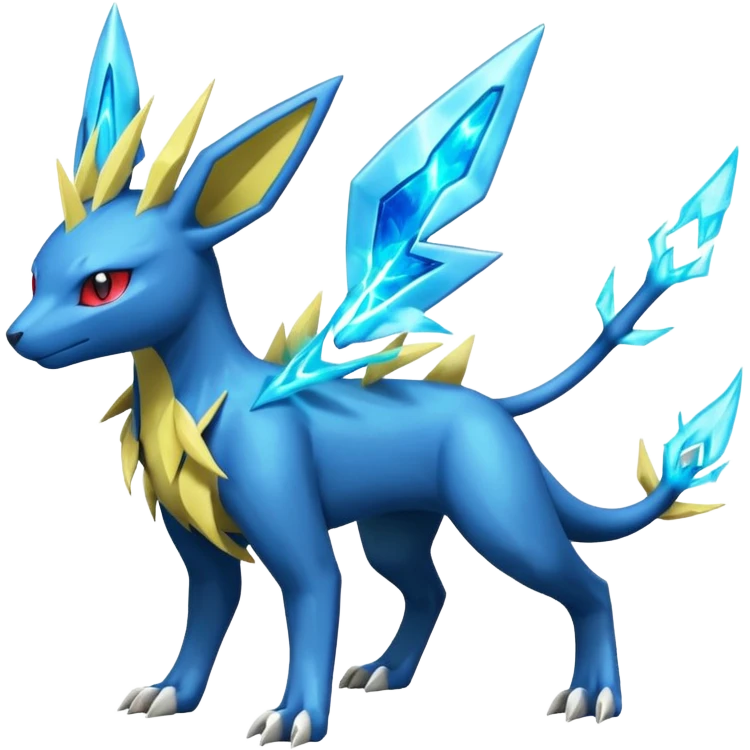 Salamence-Cresselia-Zygarde-Electrike-Jolteon-Manectric-Fakémon-fusion, full body emoji