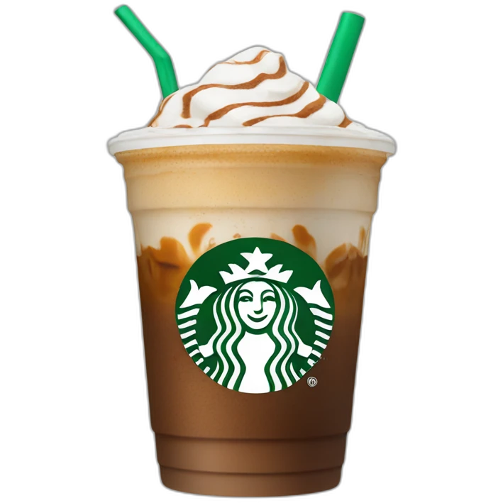 Starbuck logo Ice coffee emoji