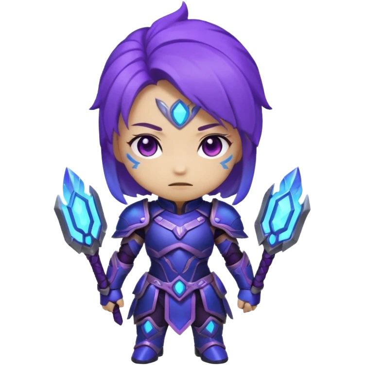 i want to create an emoji of kaisa from league of legends with the chibi style emoji