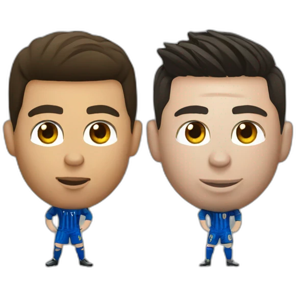 Ronaldo vs messi emoji