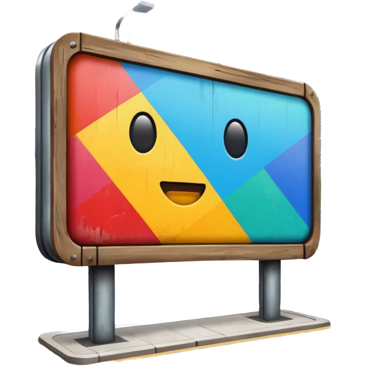 billboard on the street emoji