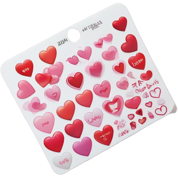 valentine stickers emoji
