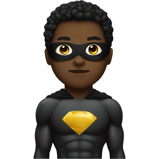 a black superhero  emoji