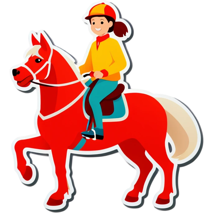 Dog riding horse  emoji